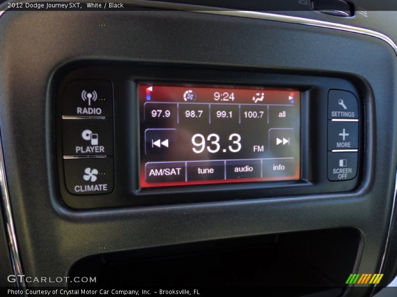White / Black 2012 Dodge Journey SXT