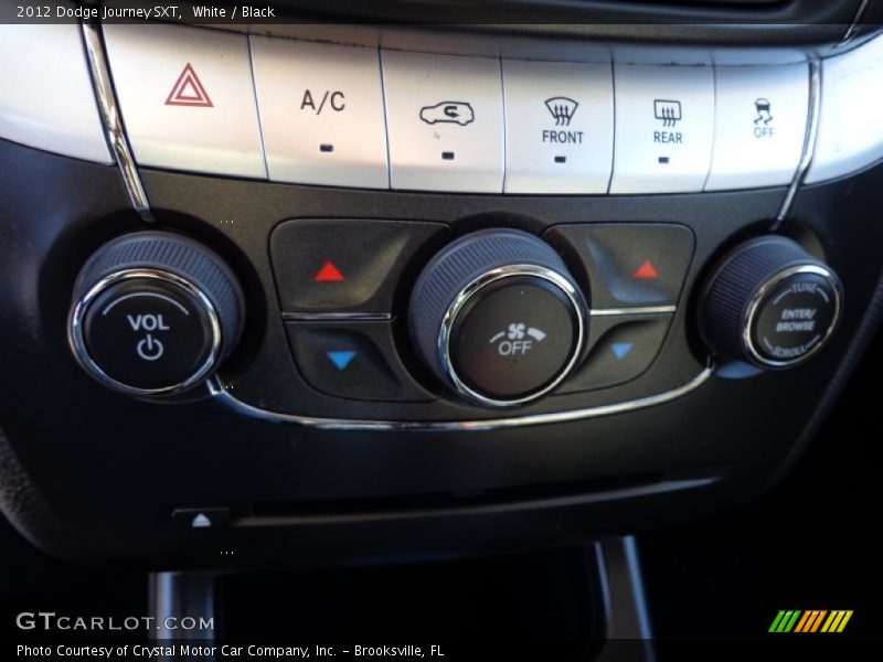 White / Black 2012 Dodge Journey SXT
