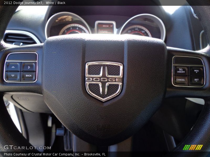 White / Black 2012 Dodge Journey SXT