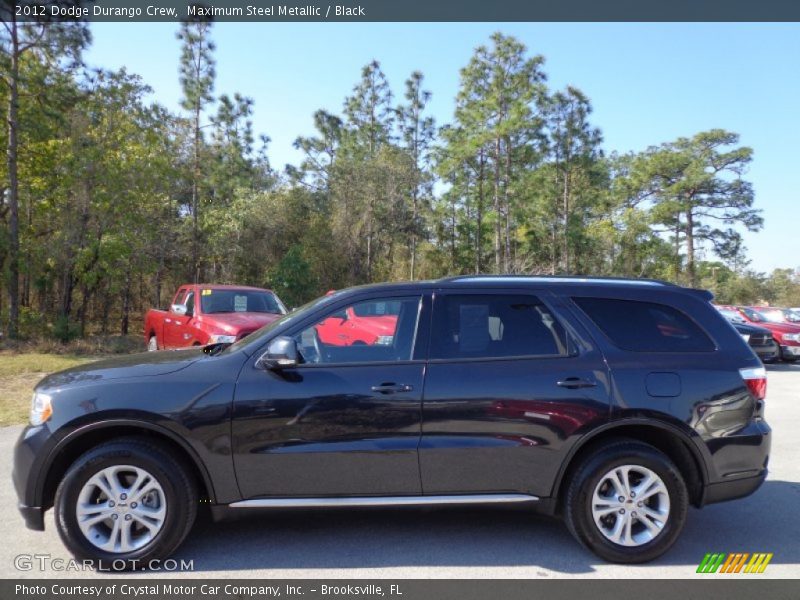 Maximum Steel Metallic / Black 2012 Dodge Durango Crew