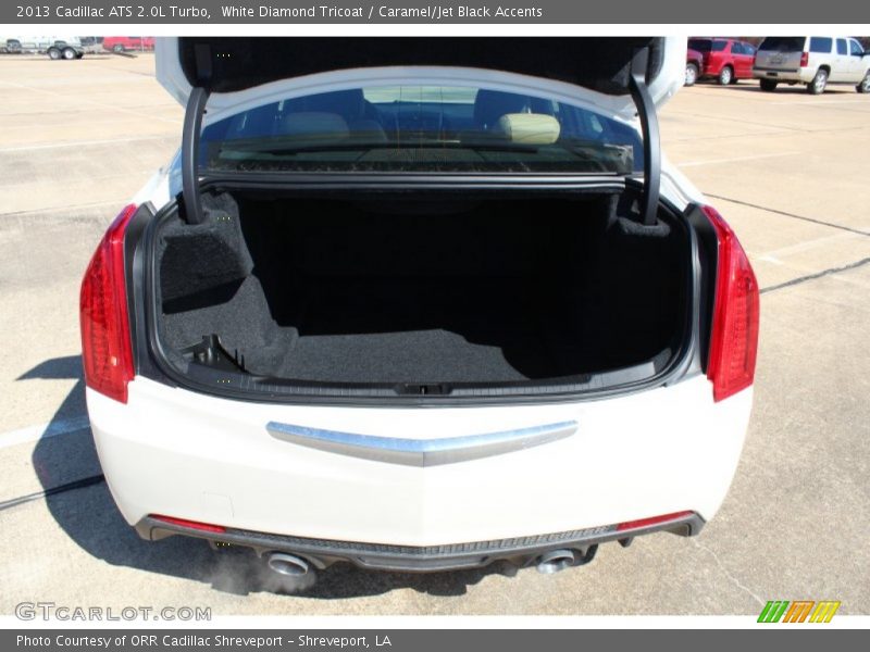 White Diamond Tricoat / Caramel/Jet Black Accents 2013 Cadillac ATS 2.0L Turbo