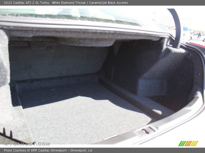 White Diamond Tricoat / Caramel/Jet Black Accents 2013 Cadillac ATS 2.0L Turbo
