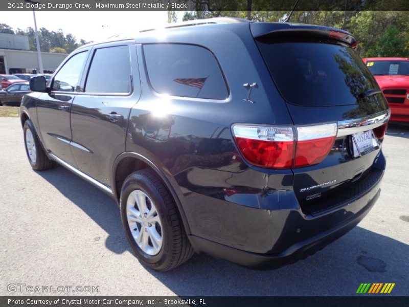 Maximum Steel Metallic / Black 2012 Dodge Durango Crew