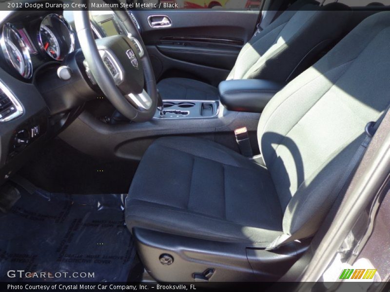 Maximum Steel Metallic / Black 2012 Dodge Durango Crew