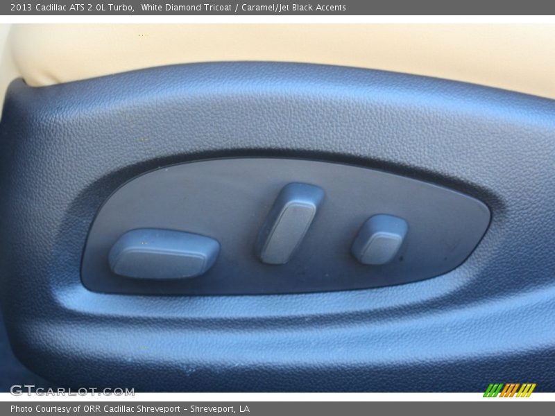 White Diamond Tricoat / Caramel/Jet Black Accents 2013 Cadillac ATS 2.0L Turbo