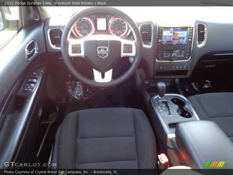 Maximum Steel Metallic / Black 2012 Dodge Durango Crew