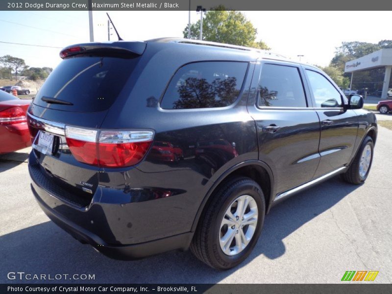 Maximum Steel Metallic / Black 2012 Dodge Durango Crew