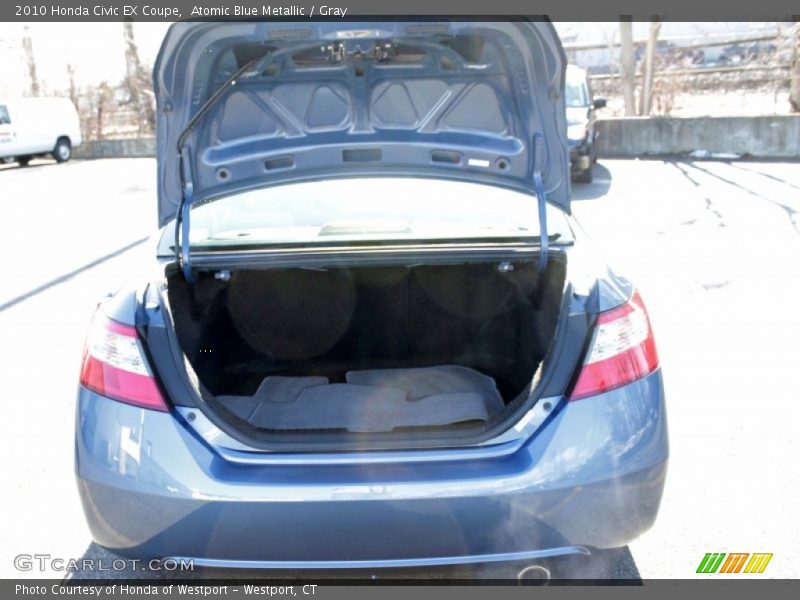 Atomic Blue Metallic / Gray 2010 Honda Civic EX Coupe