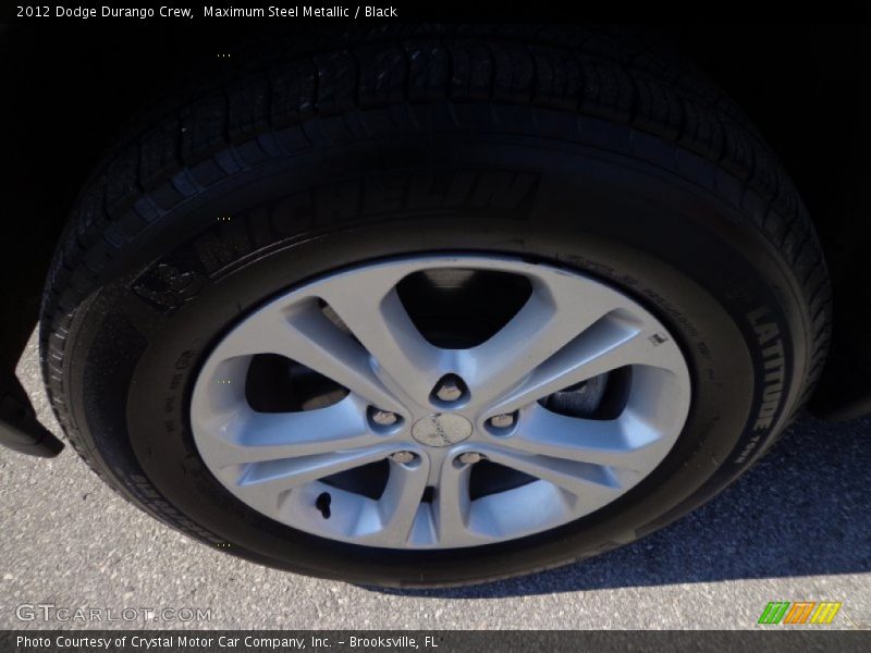 Maximum Steel Metallic / Black 2012 Dodge Durango Crew