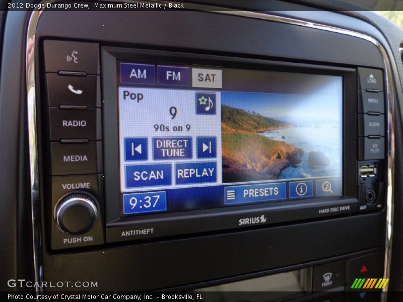 Maximum Steel Metallic / Black 2012 Dodge Durango Crew