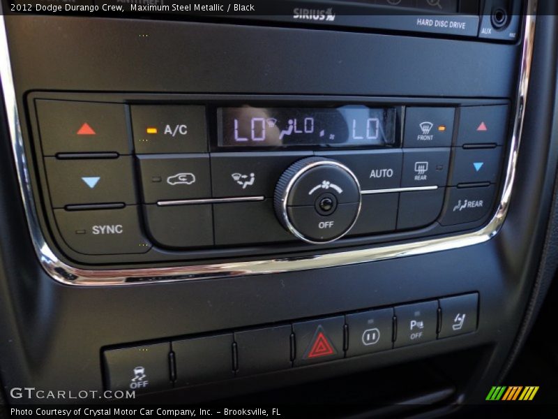 Maximum Steel Metallic / Black 2012 Dodge Durango Crew
