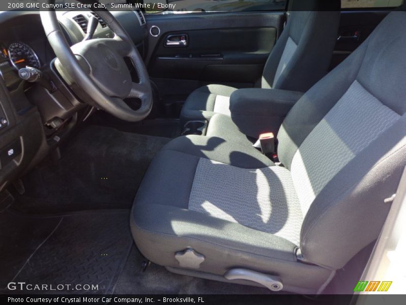  2008 Canyon SLE Crew Cab Ebony Interior