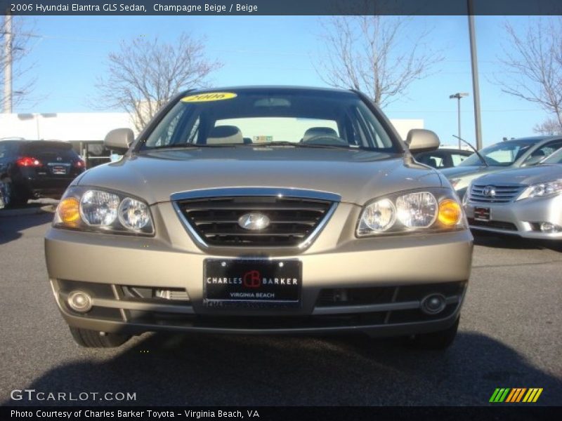 Champagne Beige / Beige 2006 Hyundai Elantra GLS Sedan