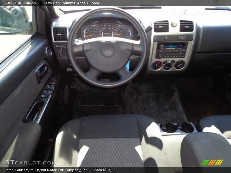 Summit White / Ebony 2008 GMC Canyon SLE Crew Cab