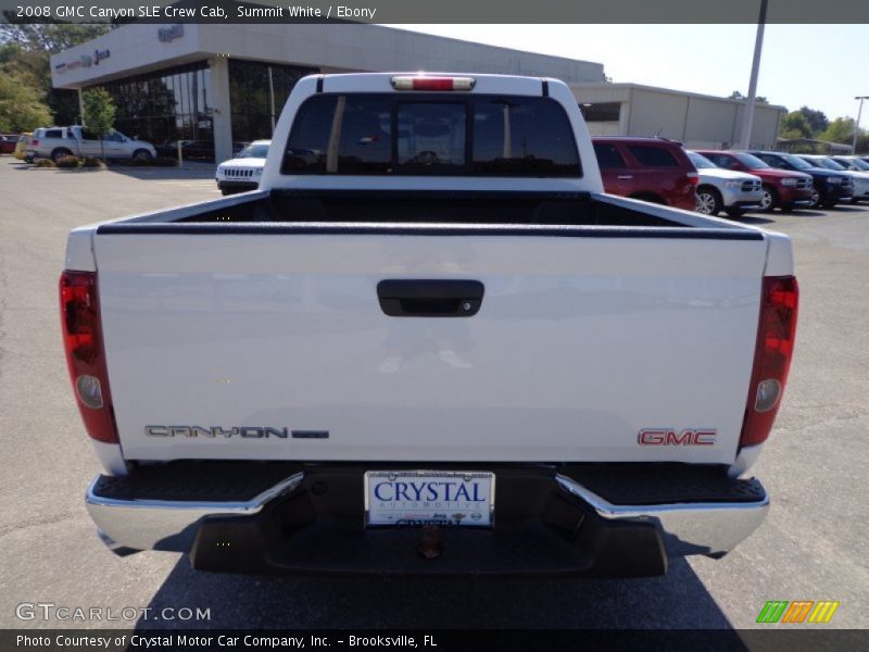 Summit White / Ebony 2008 GMC Canyon SLE Crew Cab