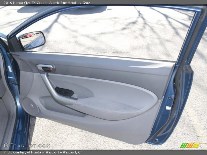 Atomic Blue Metallic / Gray 2010 Honda Civic EX Coupe