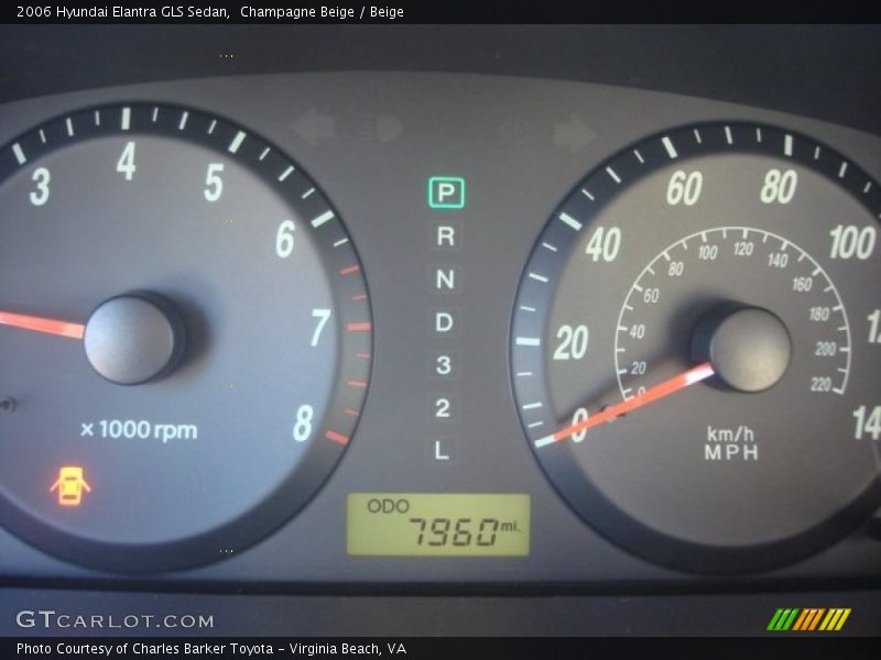 Champagne Beige / Beige 2006 Hyundai Elantra GLS Sedan
