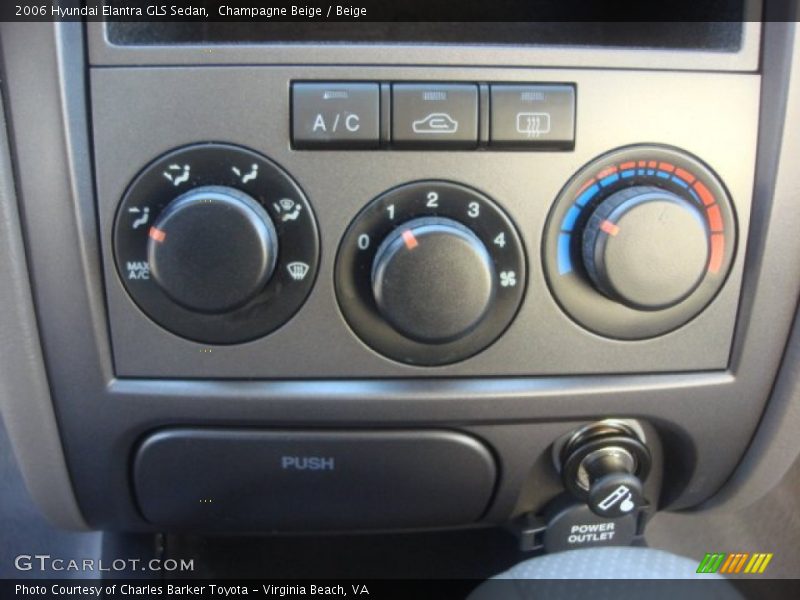 Champagne Beige / Beige 2006 Hyundai Elantra GLS Sedan