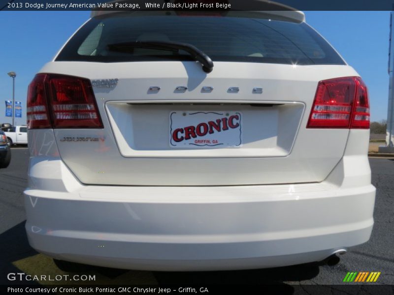 White / Black/Light Frost Beige 2013 Dodge Journey American Value Package