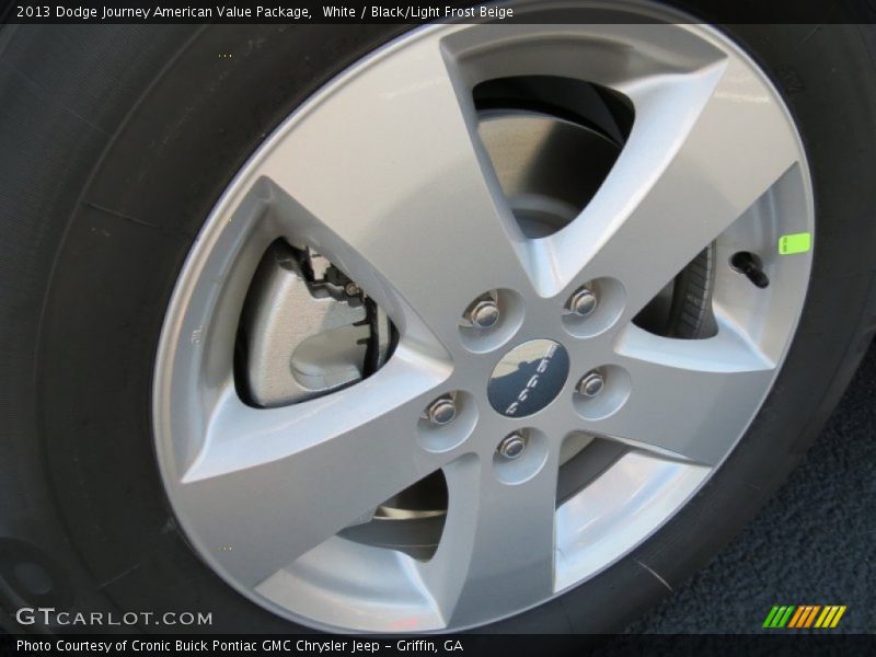 White / Black/Light Frost Beige 2013 Dodge Journey American Value Package