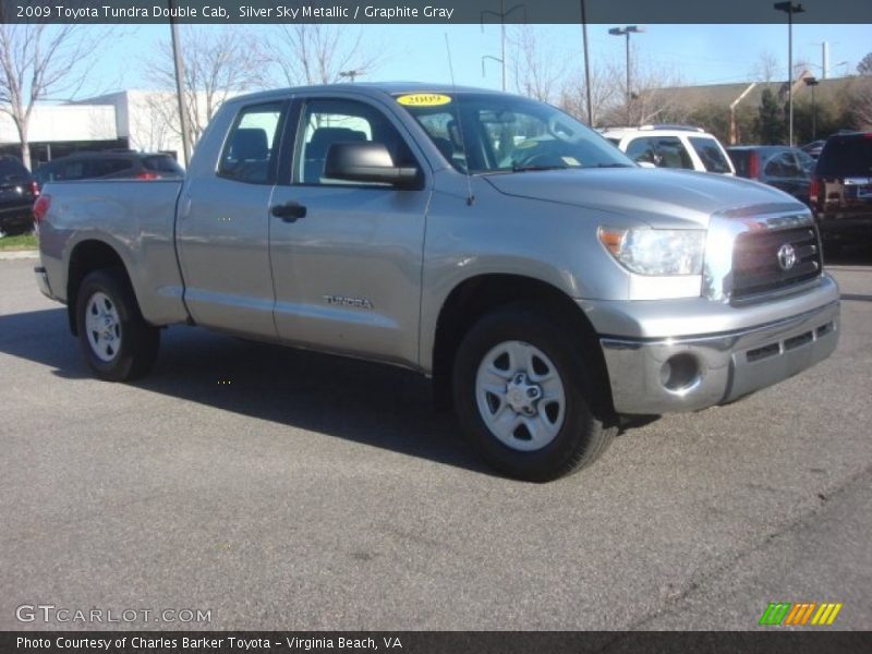 Silver Sky Metallic / Graphite Gray 2009 Toyota Tundra Double Cab