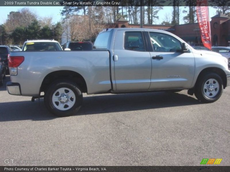Silver Sky Metallic / Graphite Gray 2009 Toyota Tundra Double Cab