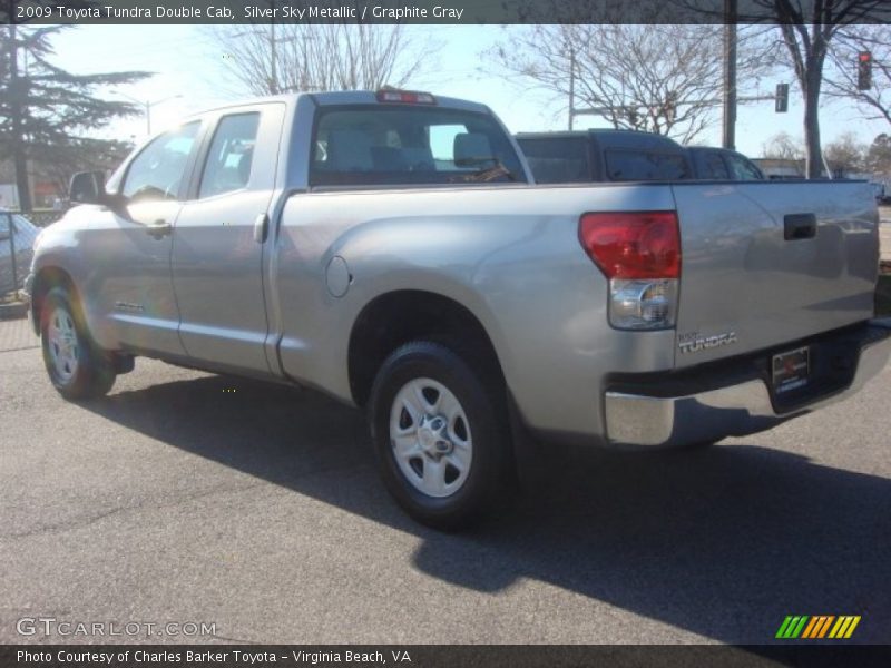 Silver Sky Metallic / Graphite Gray 2009 Toyota Tundra Double Cab