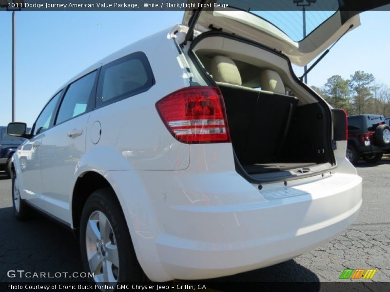 White / Black/Light Frost Beige 2013 Dodge Journey American Value Package