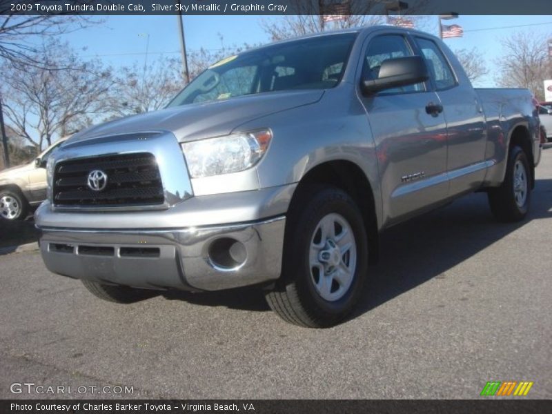 Silver Sky Metallic / Graphite Gray 2009 Toyota Tundra Double Cab