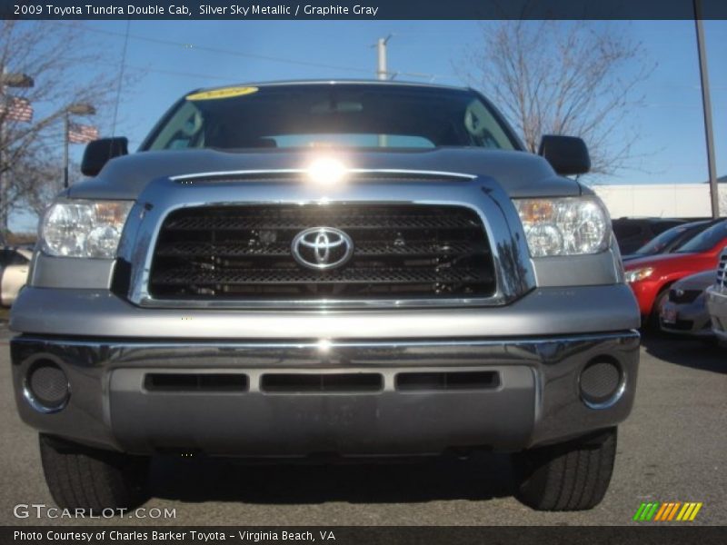 Silver Sky Metallic / Graphite Gray 2009 Toyota Tundra Double Cab