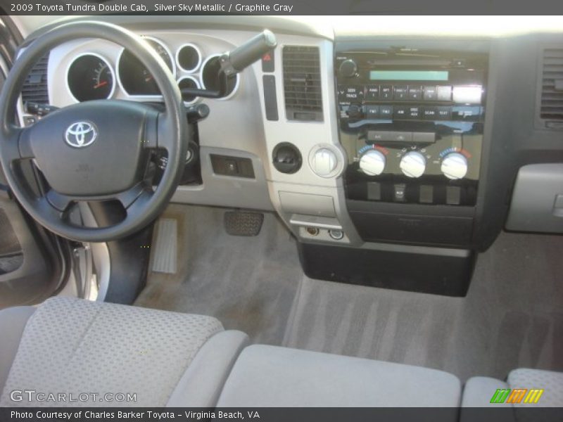 Silver Sky Metallic / Graphite Gray 2009 Toyota Tundra Double Cab