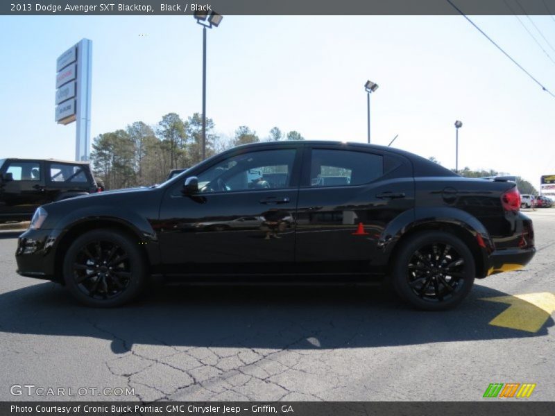 Black / Black 2013 Dodge Avenger SXT Blacktop