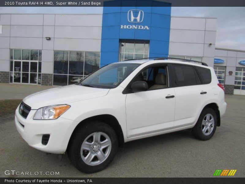 Super White / Sand Beige 2010 Toyota RAV4 I4 4WD