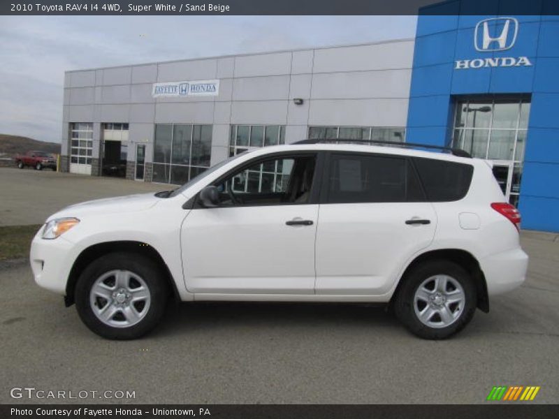 Super White / Sand Beige 2010 Toyota RAV4 I4 4WD