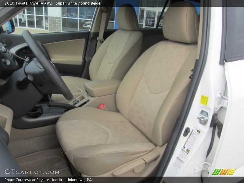 Front Seat of 2010 RAV4 I4 4WD