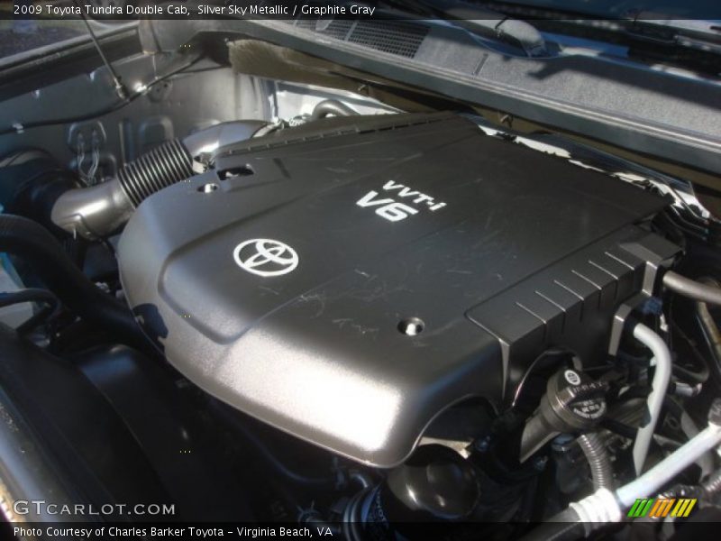 Silver Sky Metallic / Graphite Gray 2009 Toyota Tundra Double Cab