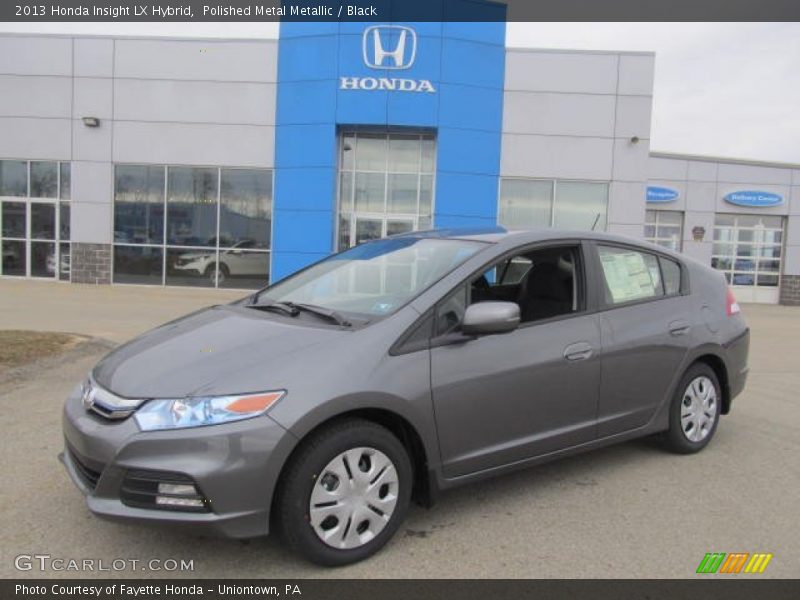 Polished Metal Metallic / Black 2013 Honda Insight LX Hybrid