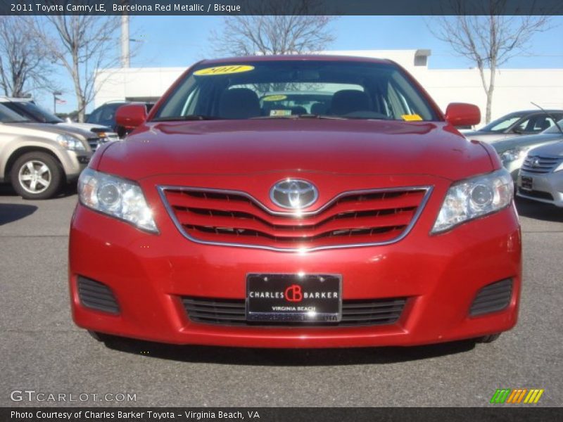 Barcelona Red Metallic / Bisque 2011 Toyota Camry LE