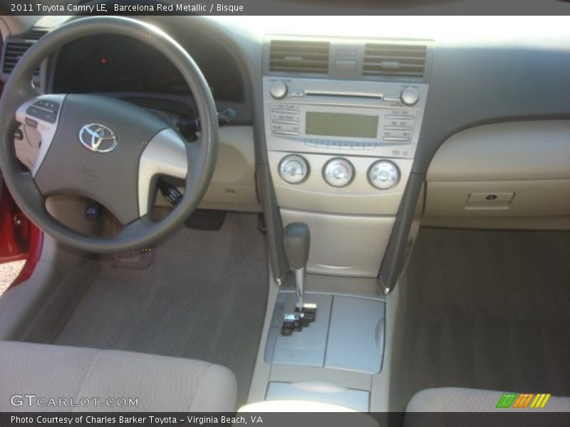 Barcelona Red Metallic / Bisque 2011 Toyota Camry LE