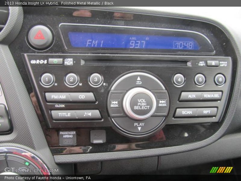 Controls of 2013 Insight LX Hybrid