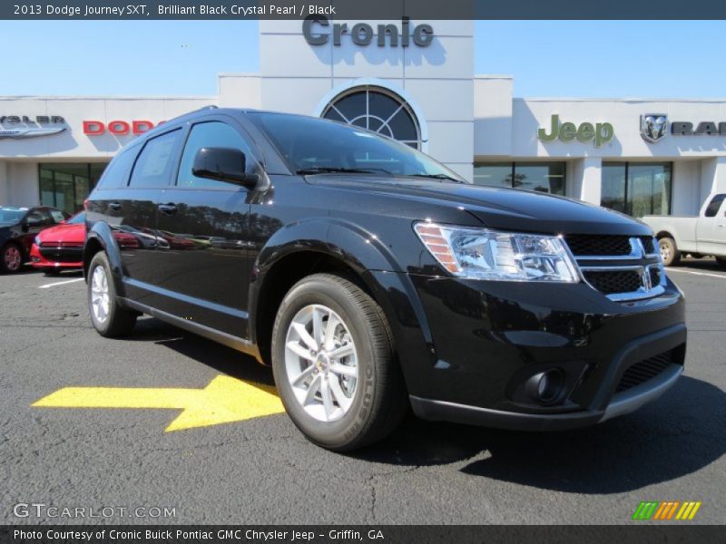 Brilliant Black Crystal Pearl / Black 2013 Dodge Journey SXT