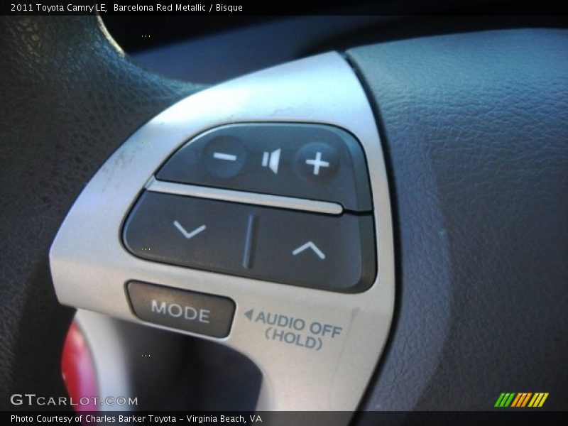 Barcelona Red Metallic / Bisque 2011 Toyota Camry LE
