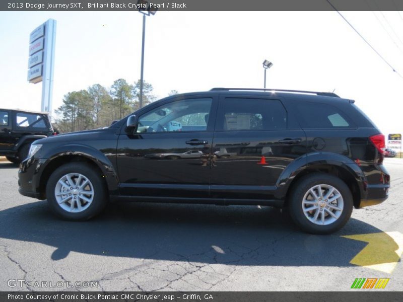 Brilliant Black Crystal Pearl / Black 2013 Dodge Journey SXT