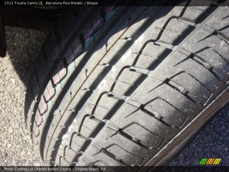 Barcelona Red Metallic / Bisque 2011 Toyota Camry LE