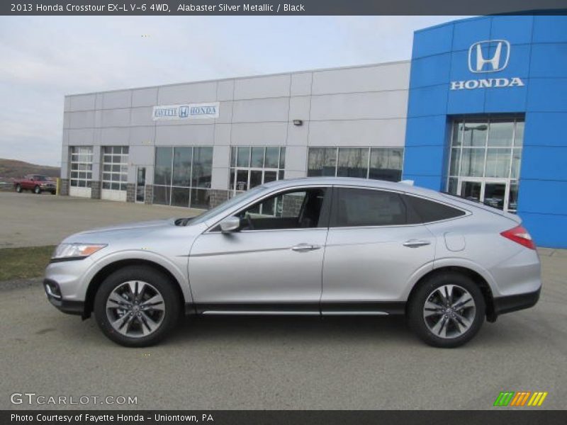 Alabaster Silver Metallic / Black 2013 Honda Crosstour EX-L V-6 4WD