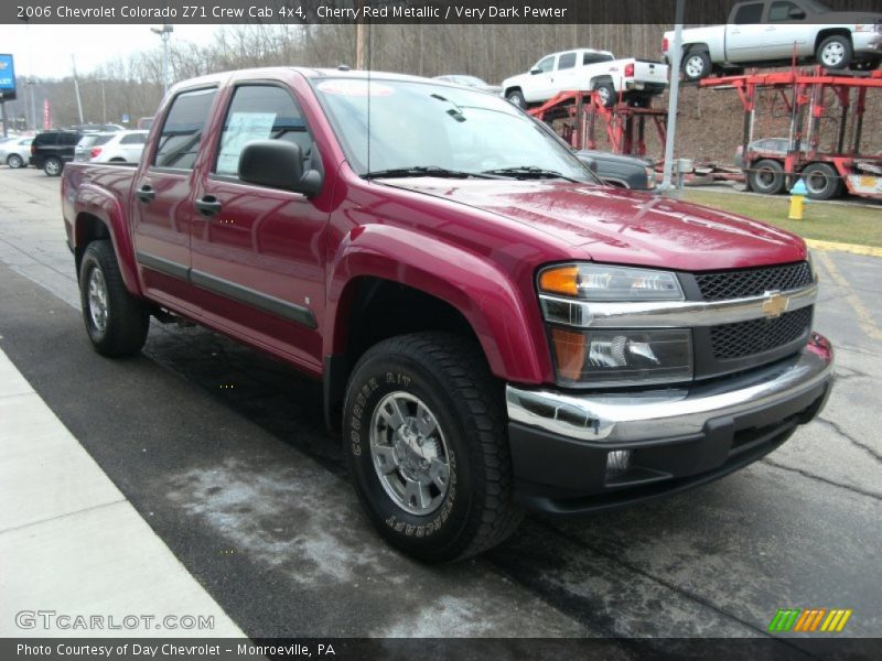 Cherry Red Metallic / Very Dark Pewter 2006 Chevrolet Colorado Z71 Crew Cab 4x4