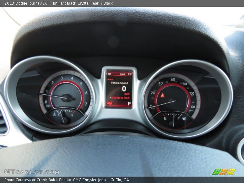 Brilliant Black Crystal Pearl / Black 2013 Dodge Journey SXT