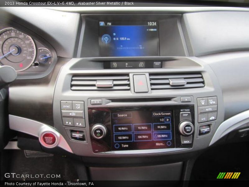 Controls of 2013 Crosstour EX-L V-6 4WD