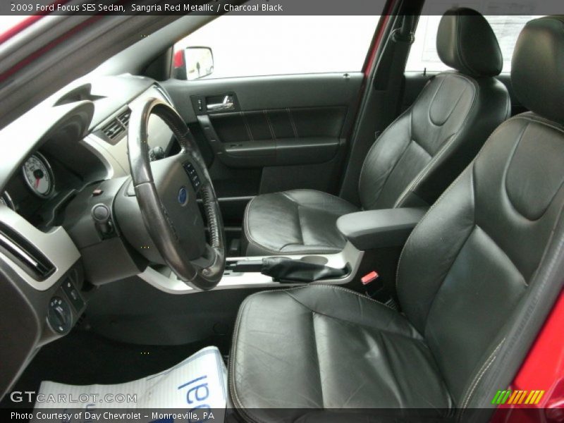 Sangria Red Metallic / Charcoal Black 2009 Ford Focus SES Sedan