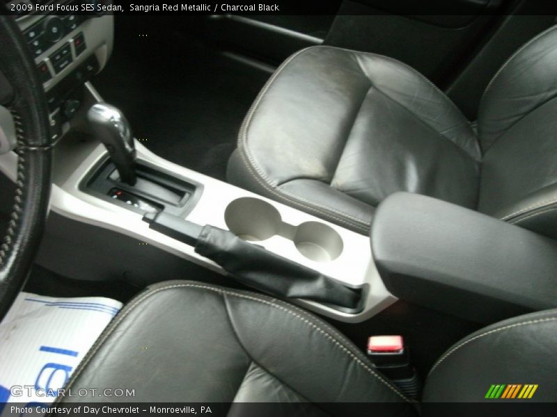 Sangria Red Metallic / Charcoal Black 2009 Ford Focus SES Sedan